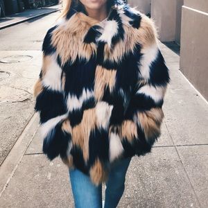 Trina Turk Women’s Makayla Faux Fur Coat